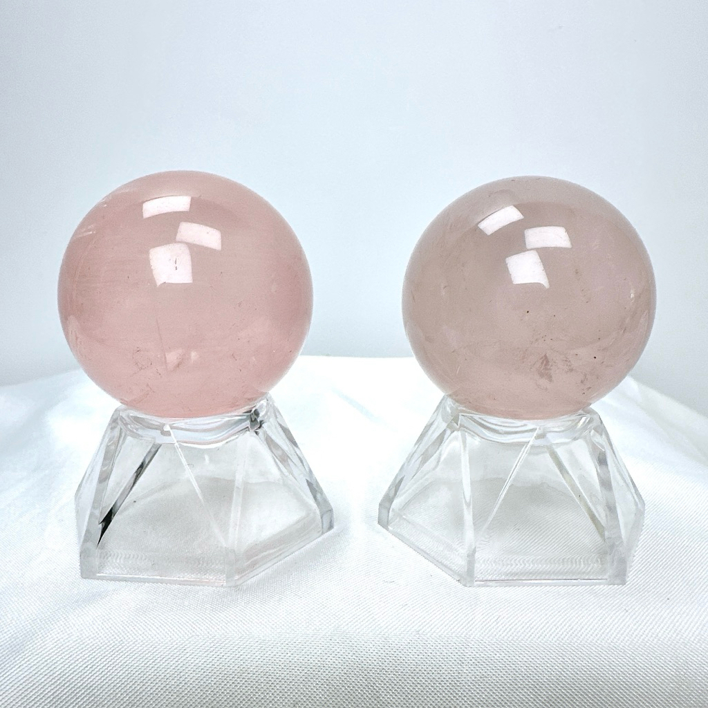 [SG] High Quality Starlight Rose Quartz Sphere หินคริสตัลธรรมชาติสําหรับเขาบําบัดของเธอ