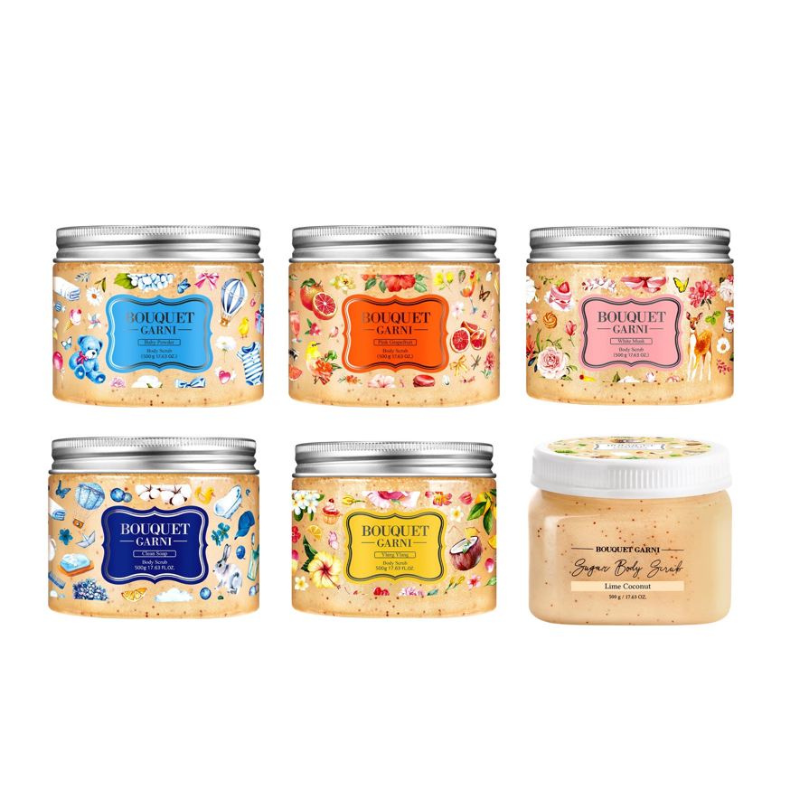 BOUQUET GARNI Sugar Body Scrub 500g(6 ชนิด)