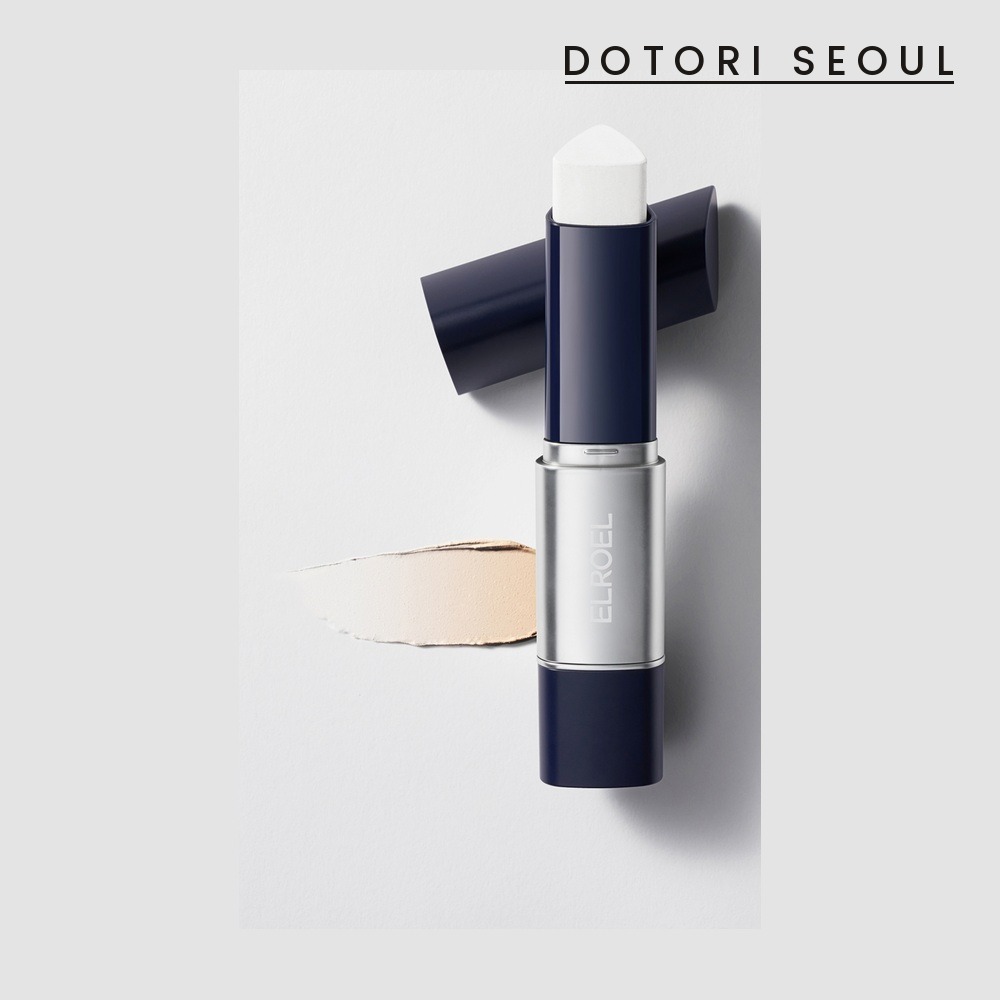 ELROEL Blanc Cover Cream Stick Navy 13g Tone-Up Cover Foundation Stick SPF50+ PA+++ Korean Mens Make