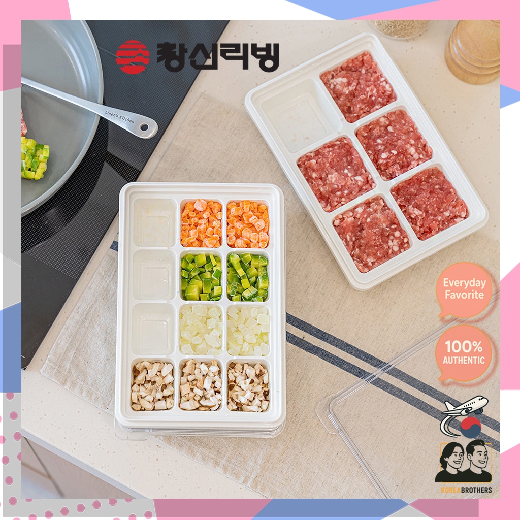 Changsin Living / KANKAN Ice Freezer Portion Container 2P Set / 3Cell, 6Cell, 12Cell / 2 สี / Made i