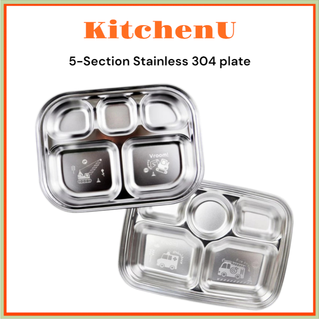 KitchenU Vroom Vroom แผ่นแบ่งสแตนเลส
