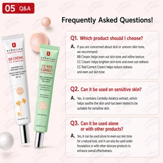 ERBORIAN CC Red Correct Cream / BB Cream Ivory / BB Cream Nude / BB Clair / K-BEAUTY