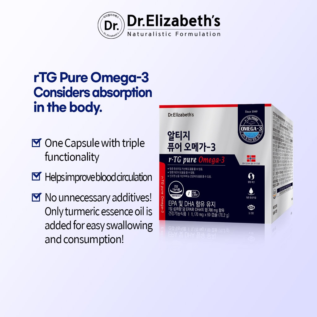 ดร. Elizabeths rTG Pure Omega-3 60 แคปซูล