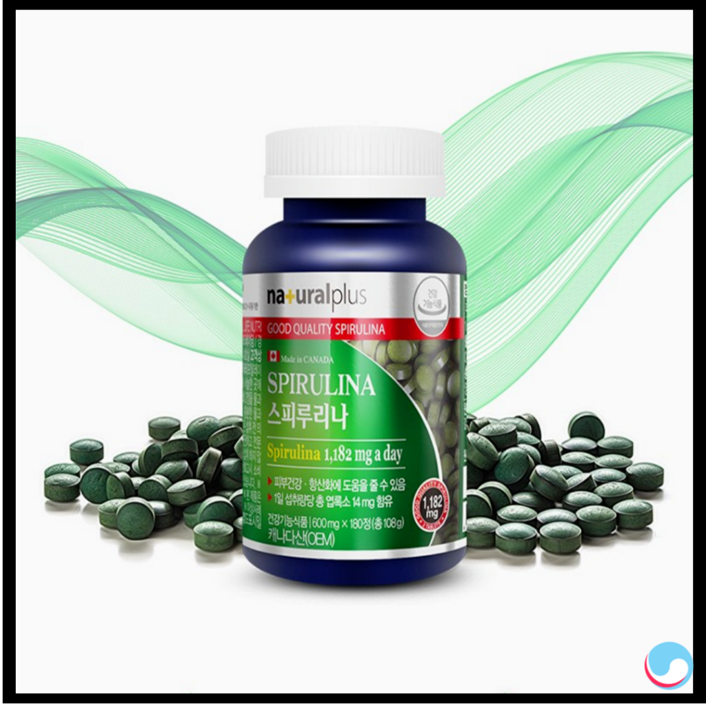 [NATURALPLUS] Spirulina tablet 108g (600mg x 180) 182mg/วันนาน 3 เดือน