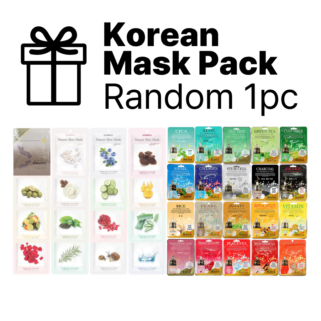 Made in Korea Face Mask Pack 1 ชิ้น | Random Assorted Hydrating Sheet Mask สกินแคร์