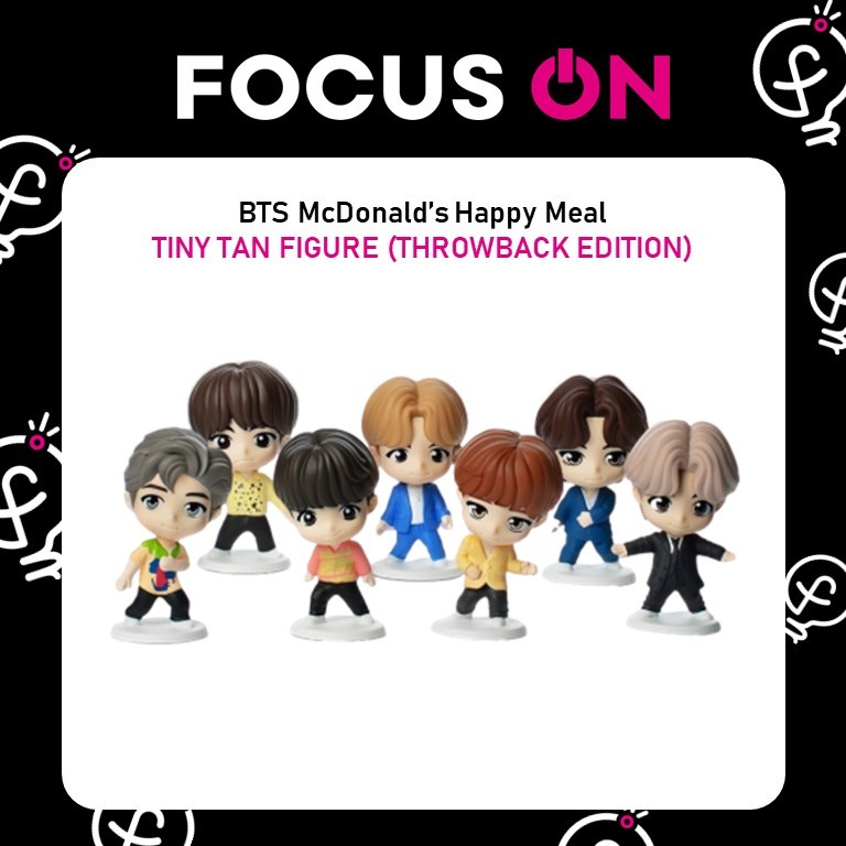 BTS McDonald's Happy Meal TinyTAN FIGURE THROWBACK EDITION