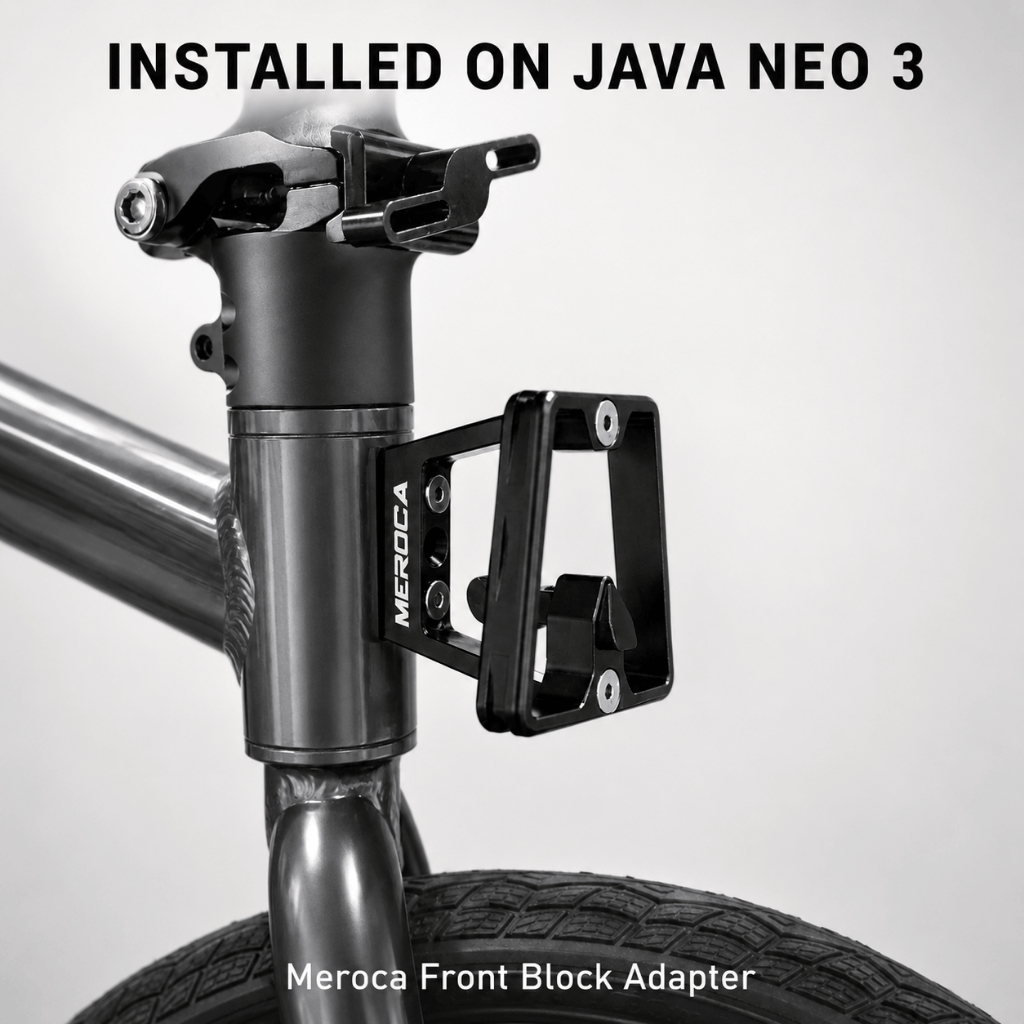 MerocaFront Carrier Block สําหรับ Java Neo 3 Trifold จักรยานพับ Custom 3D พิมพ์ Padding อะแดปเตอร์ +