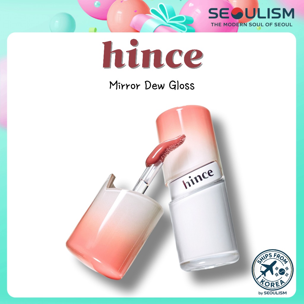🇰🇷[hince] Mirror Dew Gloss | ลิปกลอสกลอสซี่ | ลิปเมคอัพเกาหลี