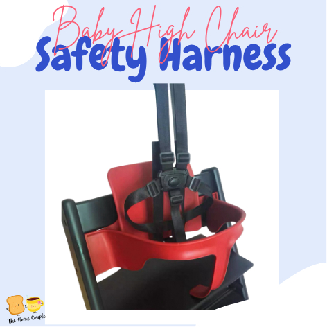[HomeCouple] Inspired Harness เข็มขัดนิรภัยสําหรับเด็กเก้าอี้สูงไม้เข้ากันได้กับ Stokke Tripp Trapp