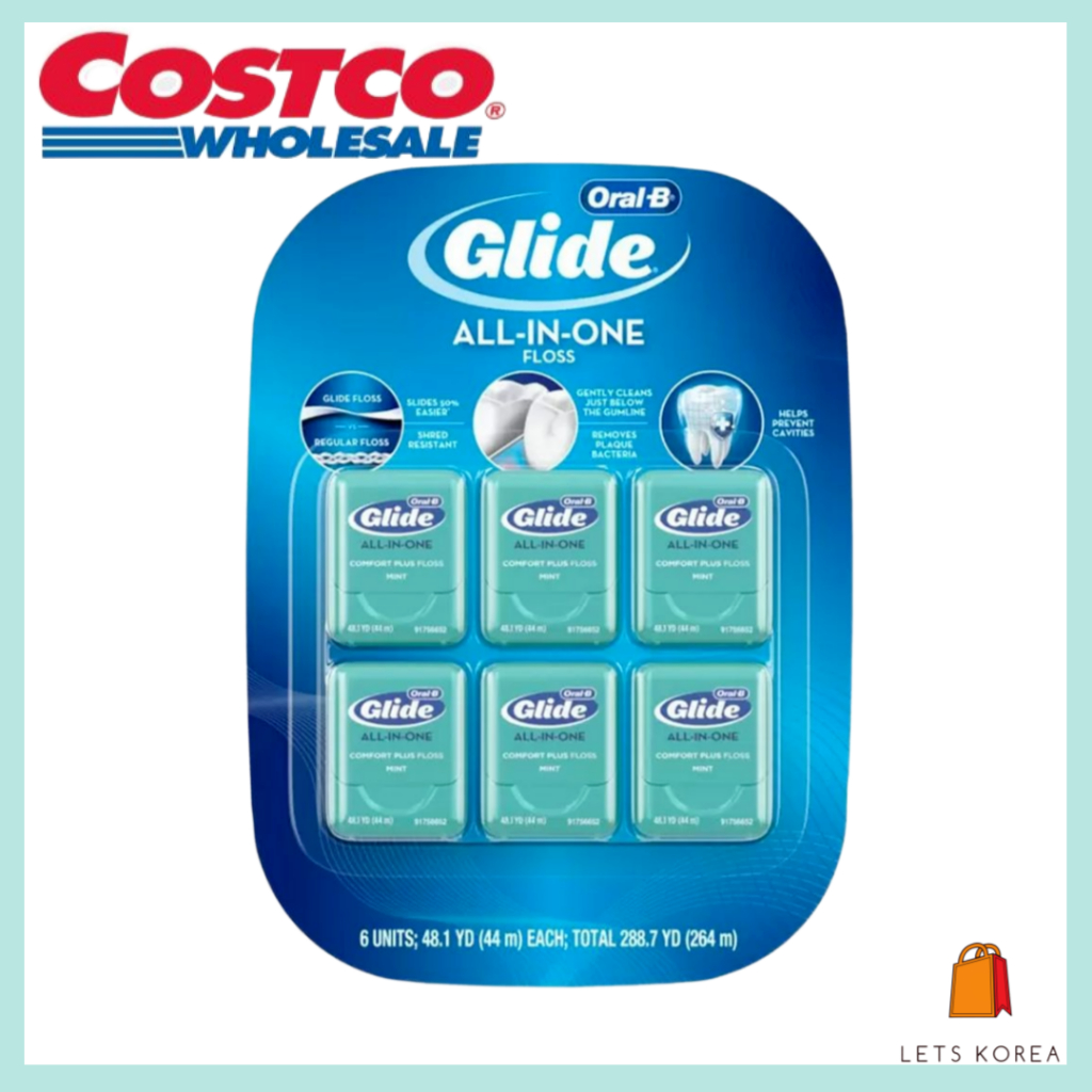 [KOREA] Oral-B Glide All-In-One Dental Floss Mint - 44m Oral Care ทันตแพทย์แนะนําไหมขัดฟัน
