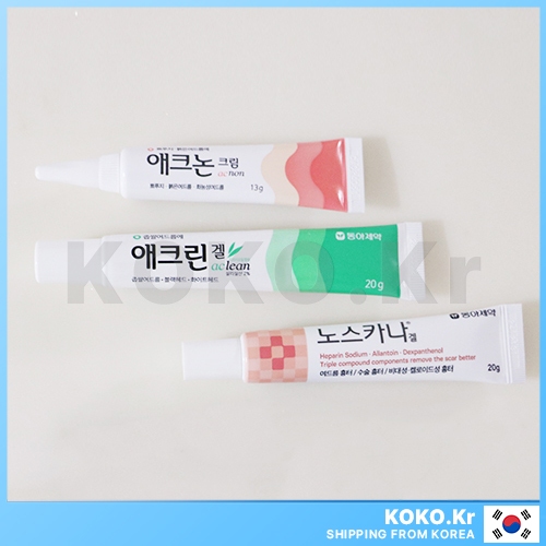 DONG-A Acnon 13g / Aclean 20g / Noscarna 10 20g พร้อม FREEBIES