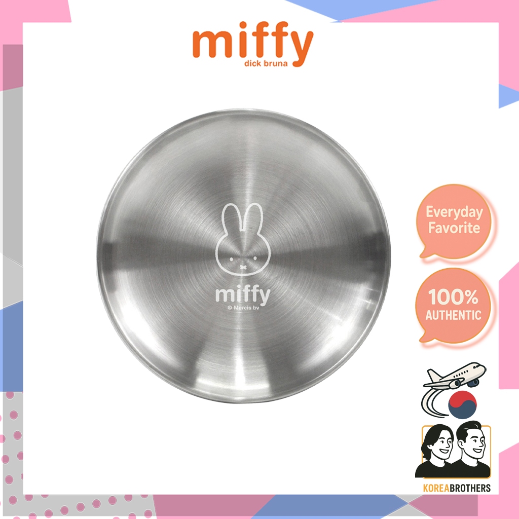 Miffy จานกลมสแตนเลส 170 มม. 1P / 2P