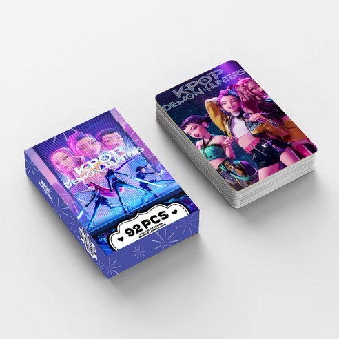Kpop Demon Hunters สติกเกอร์การ์ด Lomo 92 ชิ้น Photocard ชุด Rumi, Mira, Zoey