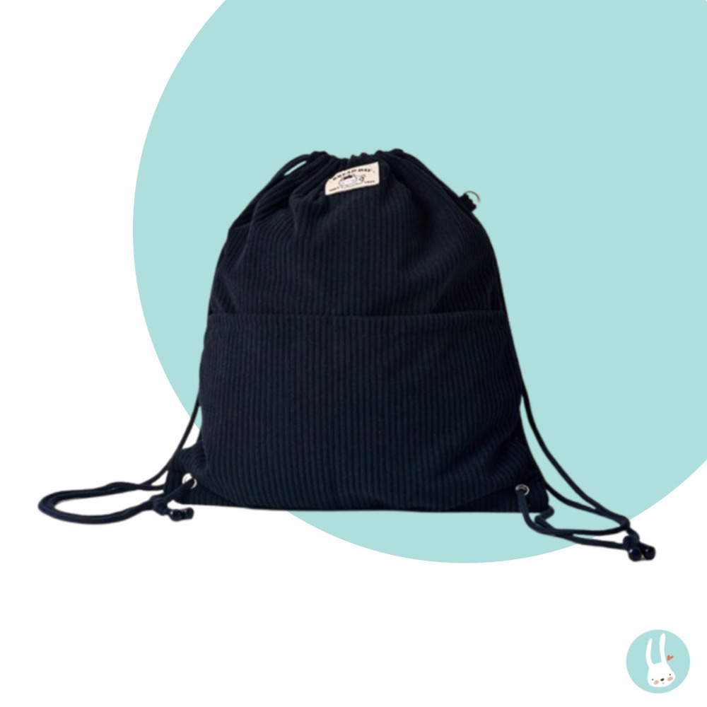 Butter Shop Corduroy String Backpack Bag