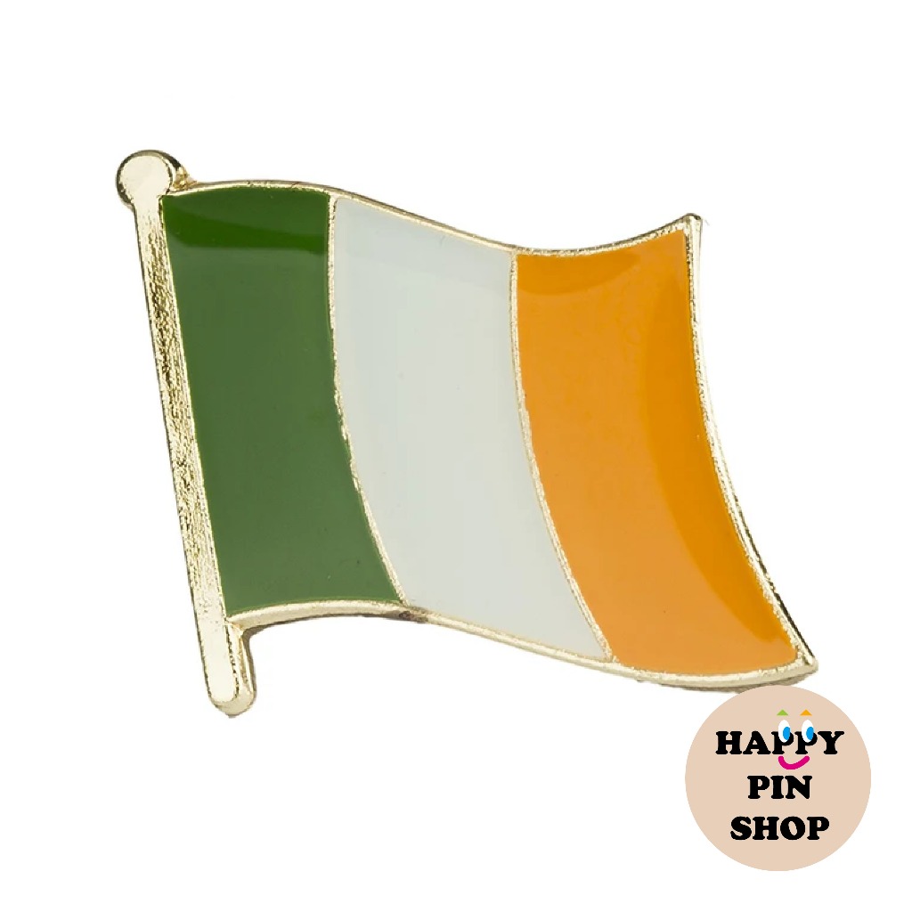 Ireland Collar Pin, Irish Flag Pin, St Patricks Day (happypinshop, Happy Pin Shop)