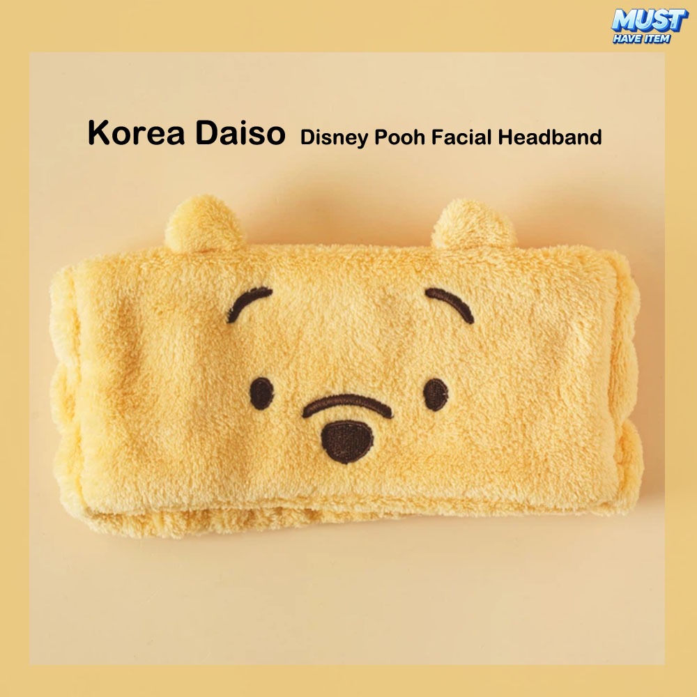 Korea Daiso Disney Winnie the Pooh ที่คาดผมหน้า Soft Spa Makeup Skincare Hair Band