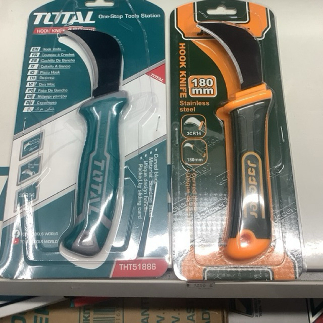 Total มีดปอกสายเคเบิ้ล ปลายตรง / ปลายโค้ง / ปลายตะขอ รุ่น THT51881 / THT51882 / THT51886 (Cable Stripping Knife ) มีดปอกสายไฟ มีดปลอกสาย มีดอเนกประสงค์
