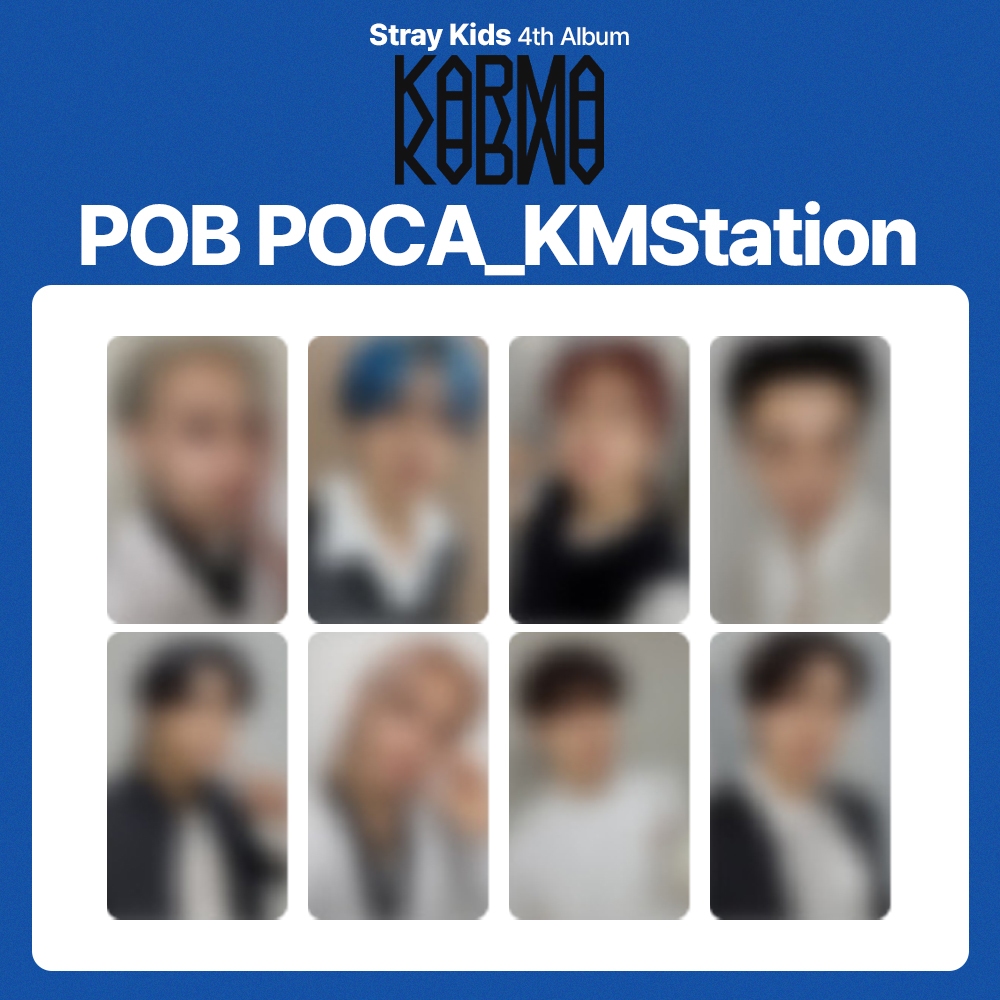 [SET] Stray Kids SKZ 4th Album [ KARMA ] KMStation 2ND (ACCORDION Ver) POB PHOTOCARD