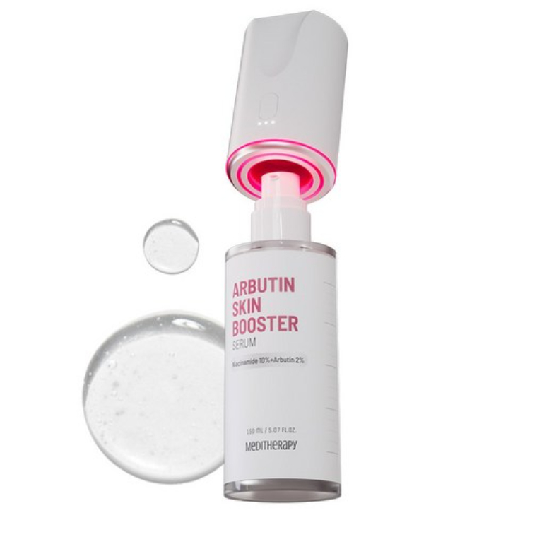Meditherapy Tone-Up Brightening Arbutin Skin Booster Set (เซรั่ม 150 มล. + อุปกรณ์บูสเตอร์แคป) | อุป