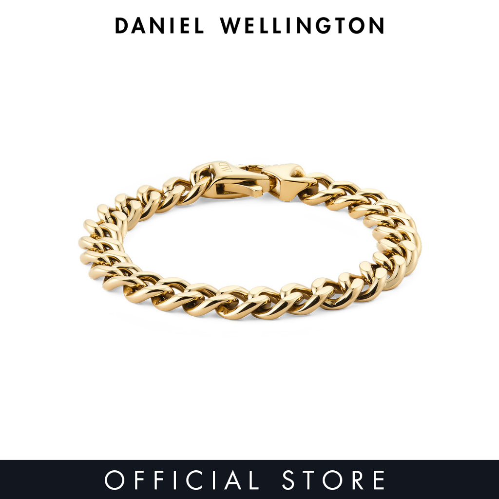 Daniel Wellington Ellipse Cuban Chain Bracelet Gold Unisex Bracelet for women and men stainless steel crystal Bracelet DW Official Authentic Original สร้อยข้อมือ ผู้หญิง ผู้ชาย