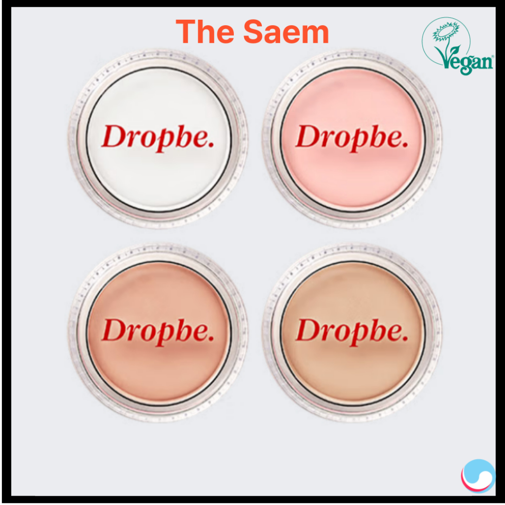 THE SAEM Dropbe Coloursปกปิด Pot 4colors Vegan Concealer White, Pink, Salmon Beige, Cover Beige