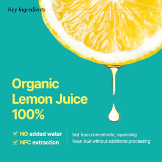 NUTRIONE NutrioneLife น้ำเลมอนออร์แกนิกแท้ 100% Organic Pure Lemon Juice (20g x 14 ซอง)
