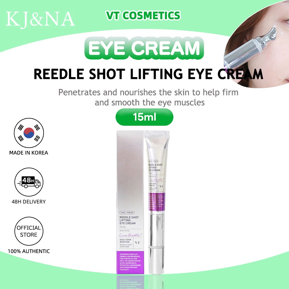 [VT] Reedle Shot Lifting Eye Cream 15ml ให้ความชุ่มชื้น | ผ่อนคลาย | ปรับปรุงความยืดหยุ่นของผิว