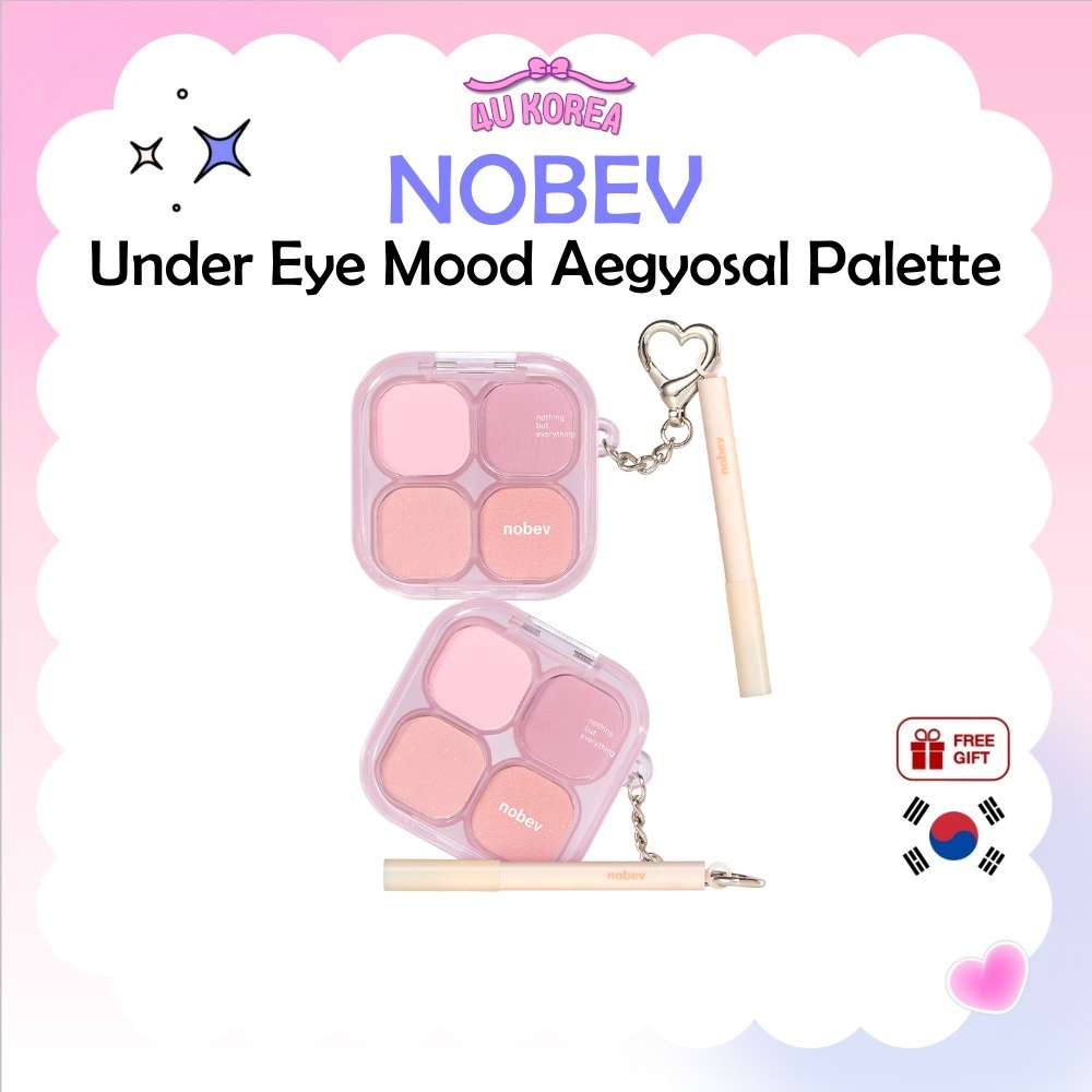 (+ชุดคอนซีลเลอร์) NOBEV Under Eye Mood Agyosal Palette 5.2g – 2 สี / K-BEAUTY