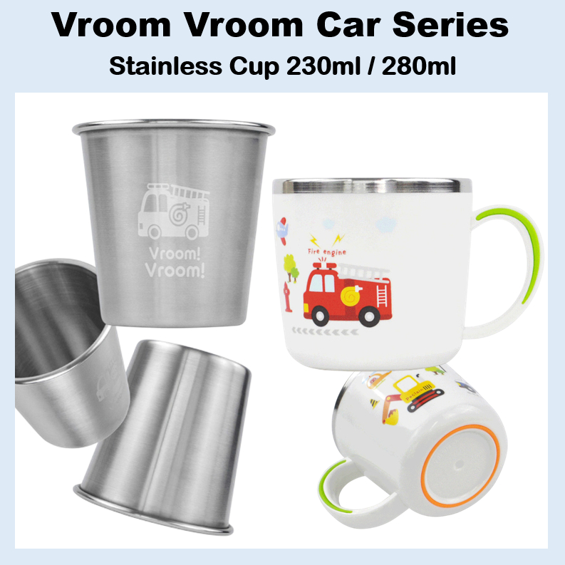 [WONDERJOY] KitchenU Vroom Vroom ชุดถ้วยสแตนเลส