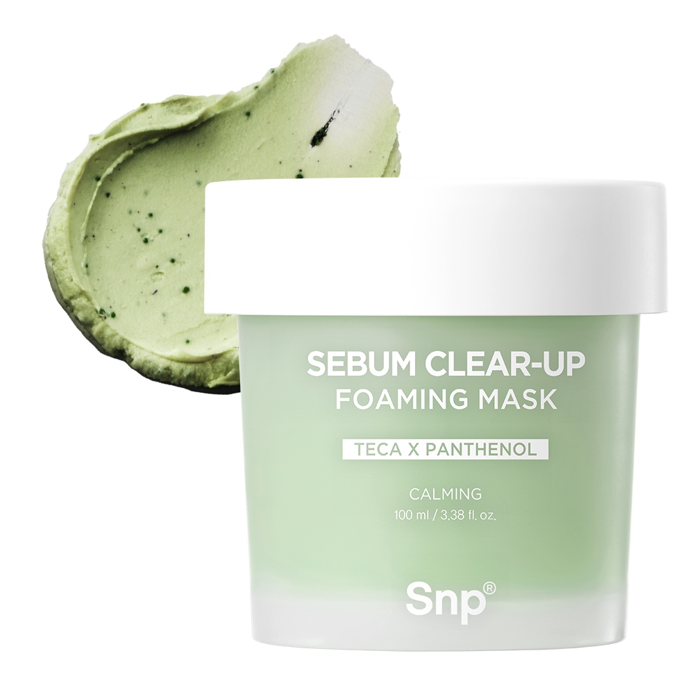SNP Sebum Bubble Mask 100ml Wash Off Bubble Clay Mask ทําความสะอาดรูขุมขนอย่างล้ําลึกสําหรับทุกสภาพผ