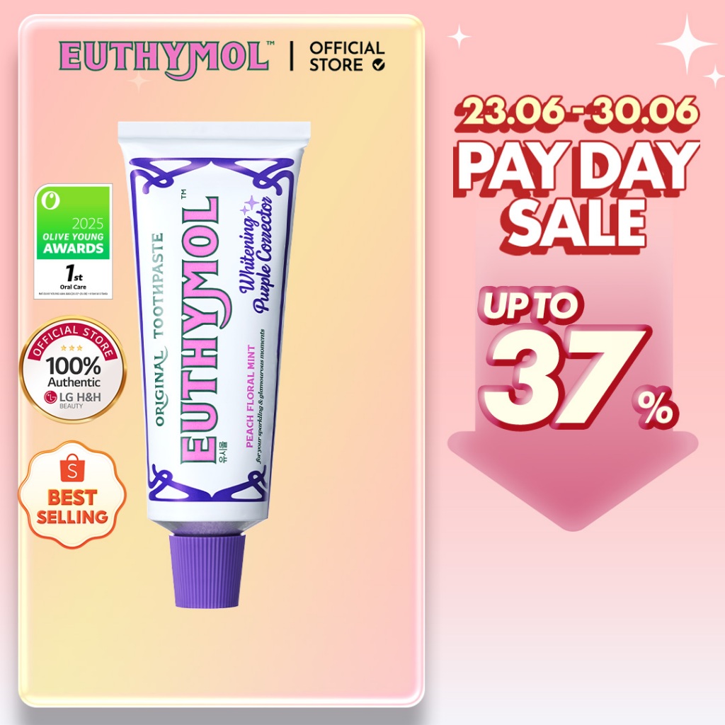 [EUTHYMOL] Whitening Purple Toothpaste 106g | ยาสีฟัน, ยาสีฟันลักชัวรี่จากอังกฤษ | LG H&H BEAUTY