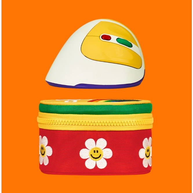 [WIGGLE WIGGLE] เมาส์แนวตั้ง ABKO X Wiggle พร้อมกระเป๋า – สีงาช้าง