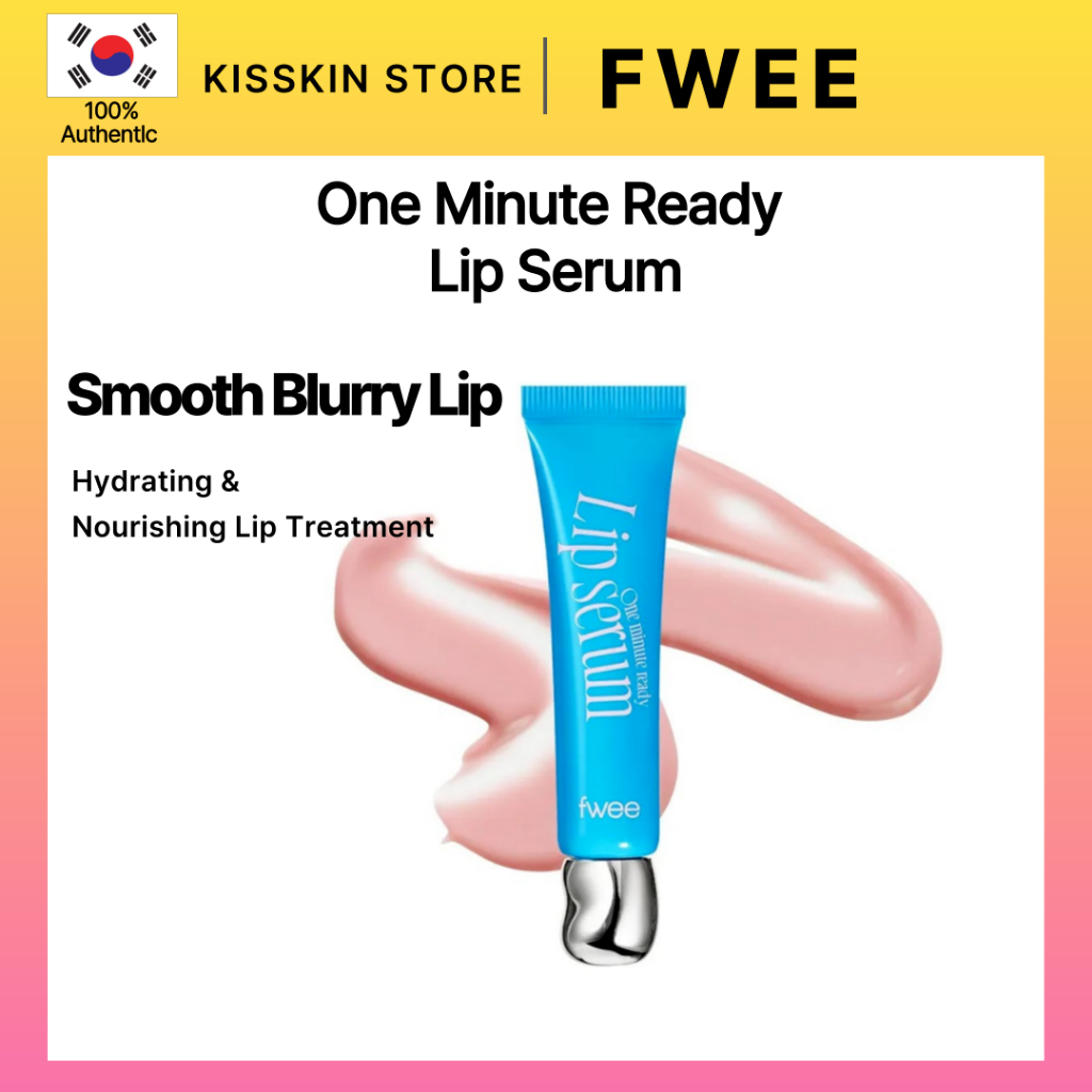 [FWEE] One Minute Ready Lip Serum | ไฮเดรติ้ง แอนด์ นูริชชิ่ง ลิป ทรีทเมนท์ | สมูทเบลอ ลิป | 9g จากเ