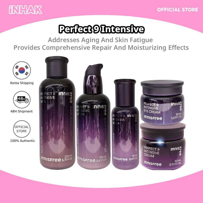 INNISFREE Perfect 9 Intensive Skin Care Line (Skin, Lotion, Cream, Serum, Eye Cream)