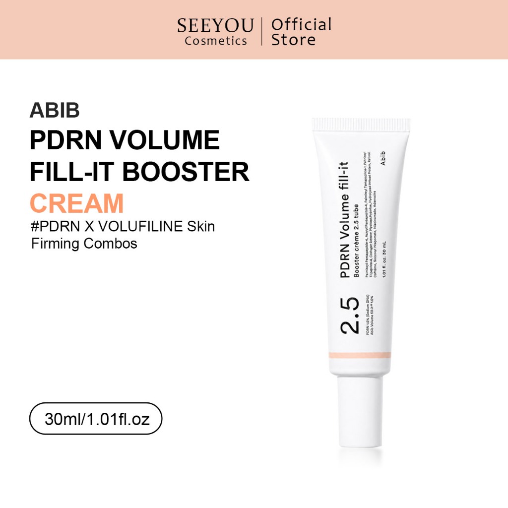 Abib PDRN Volume fill-it Booster Cream 2.5 หลอด 30ml PDRN 15,000ppm Peptides Retinal