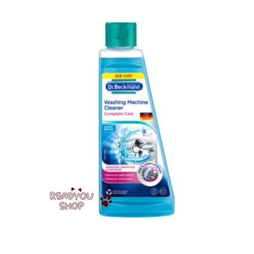 Dr.BECKMANN น้ํายาล้างเครื่องซักผ้า Complete Care Ocean Breeze 250ml – Deep Clean & Odor Removal สําหรับเครื่องใช้ไฟฟ้าซักรีด