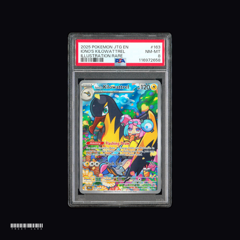 [PSA 8] Ionos Kilowattrel JTG 163/159 Journey Together ภาพประกอบ EN การ์ดเกมโปเกมอน PTCG