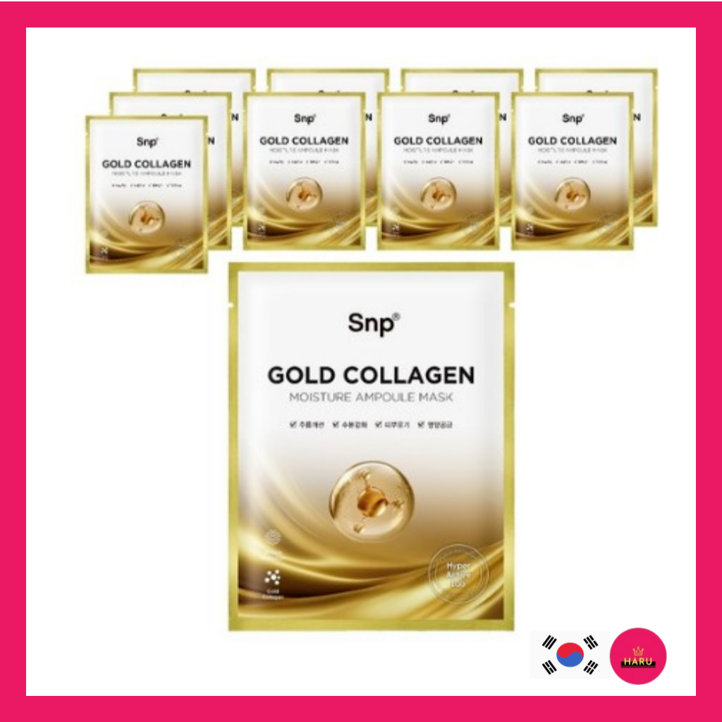 SNP Gold Collagen Ampoule Mask
