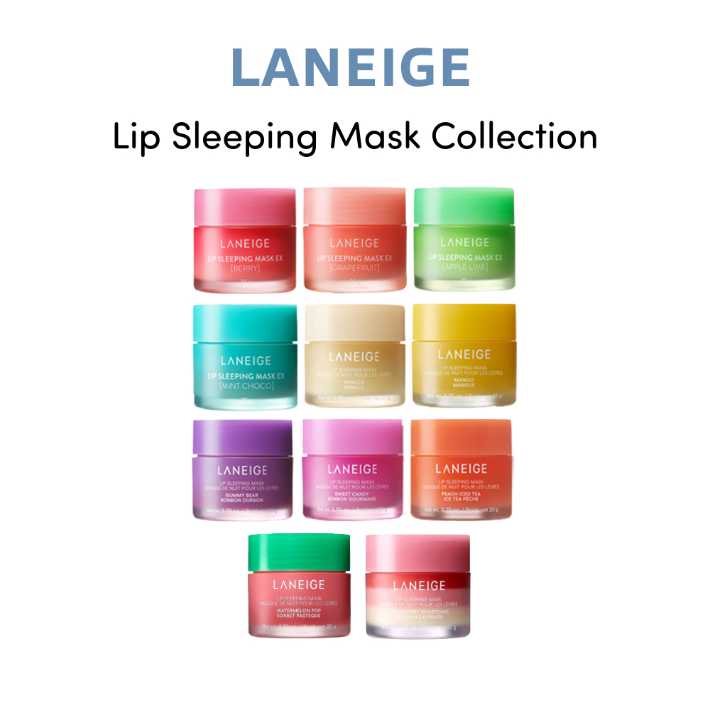 [LANEIGE] Lip Sleeping Mask 20g Collection Moisturizing Overnight Lip Care, Soft & Smooth Lips, หลายรสชาติ