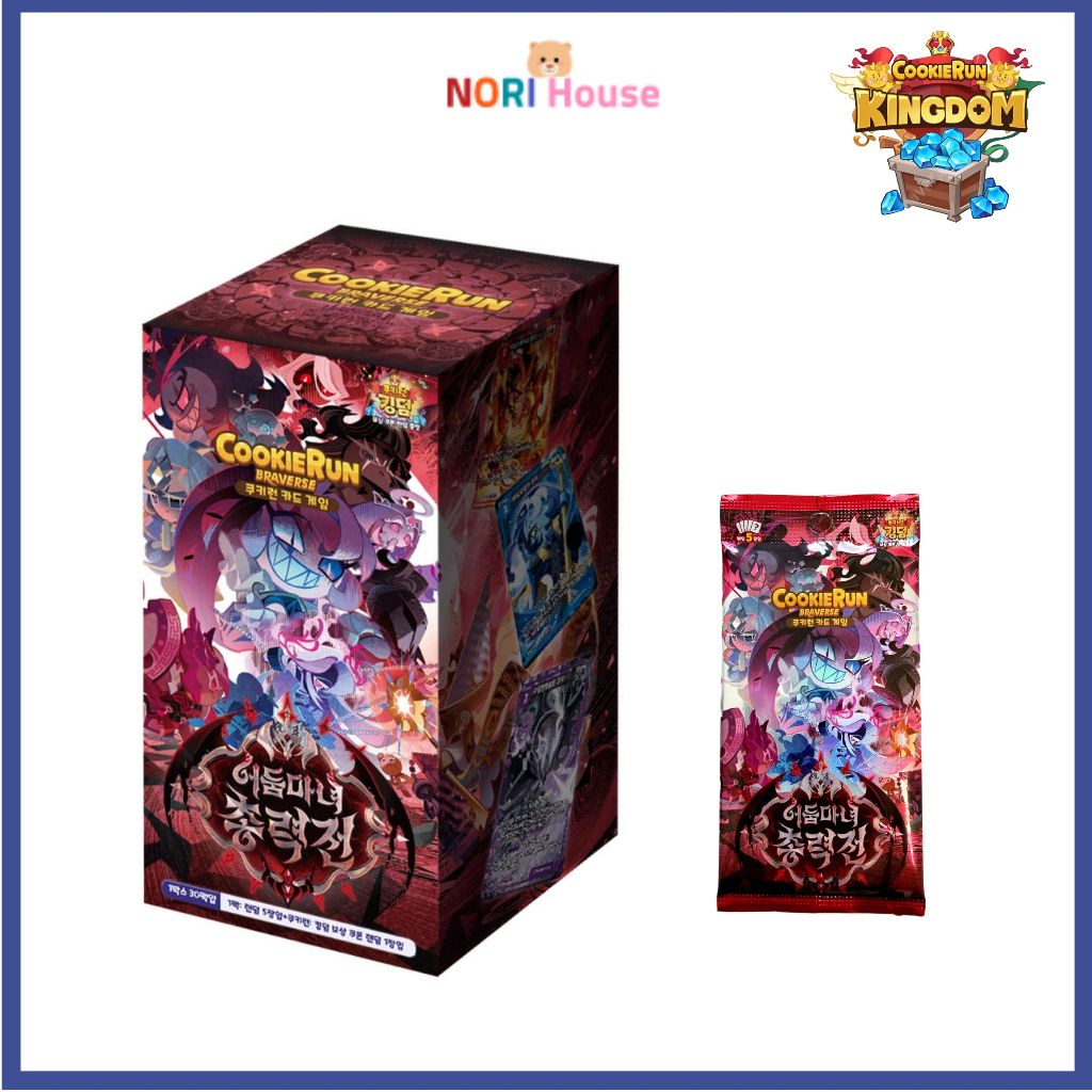 Cookie Run Kingdom Braverse TCG Card Vol11 The Dark Enchantress War 1Box 30Packs เกาหลี