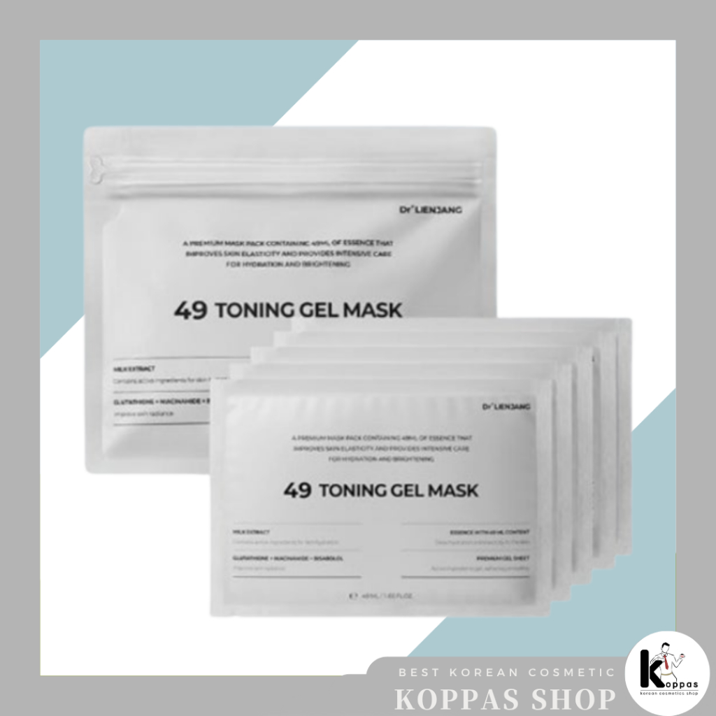 [Dr.LIENJANG] 49 Toning Gel Mask, 49mlx5pcs / Korean Toning Gel Mask / Revitalizing Formula by KOPPA