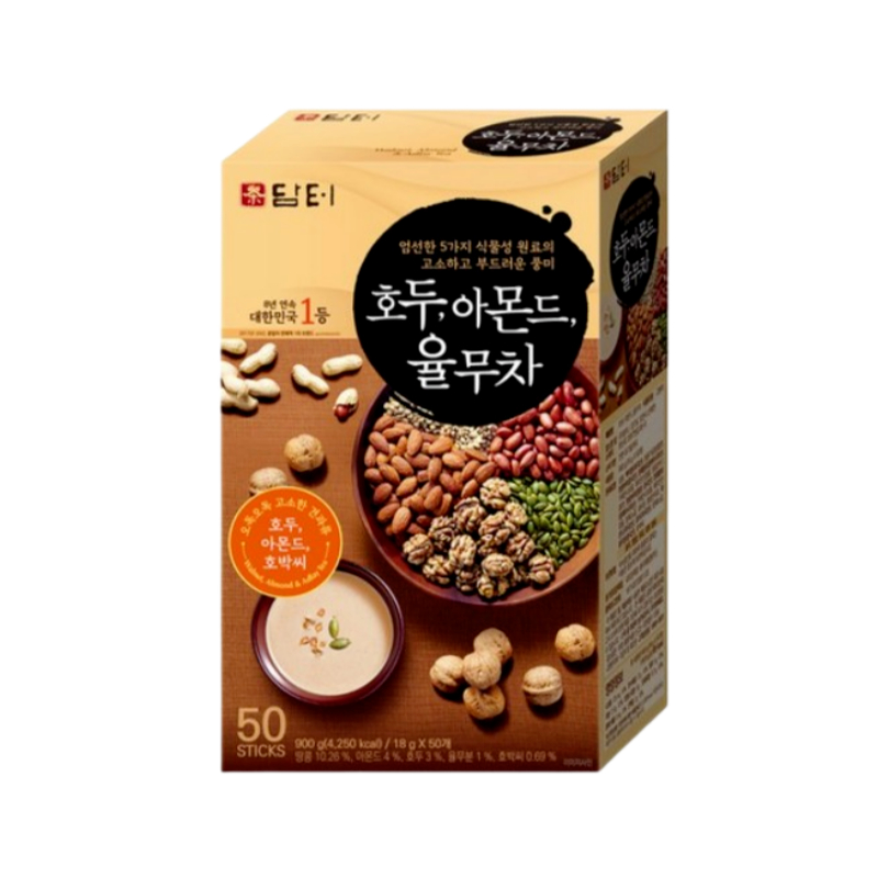DamtuH Walnut Almond Jobs Tears Tea 18g x 50 แท่ง (1 แพ็ค)