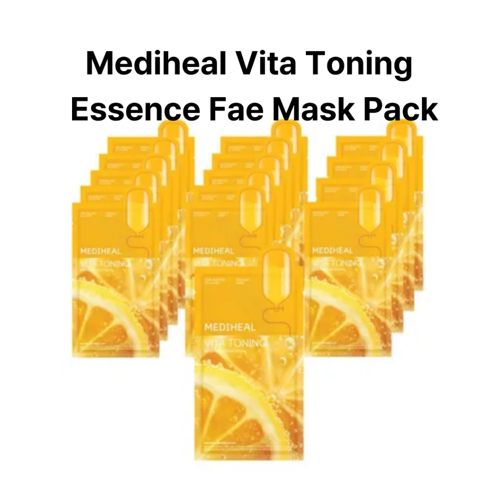 [ MEDIHEAL] Vita Toning Essence Face Mask Pack, 15 EA