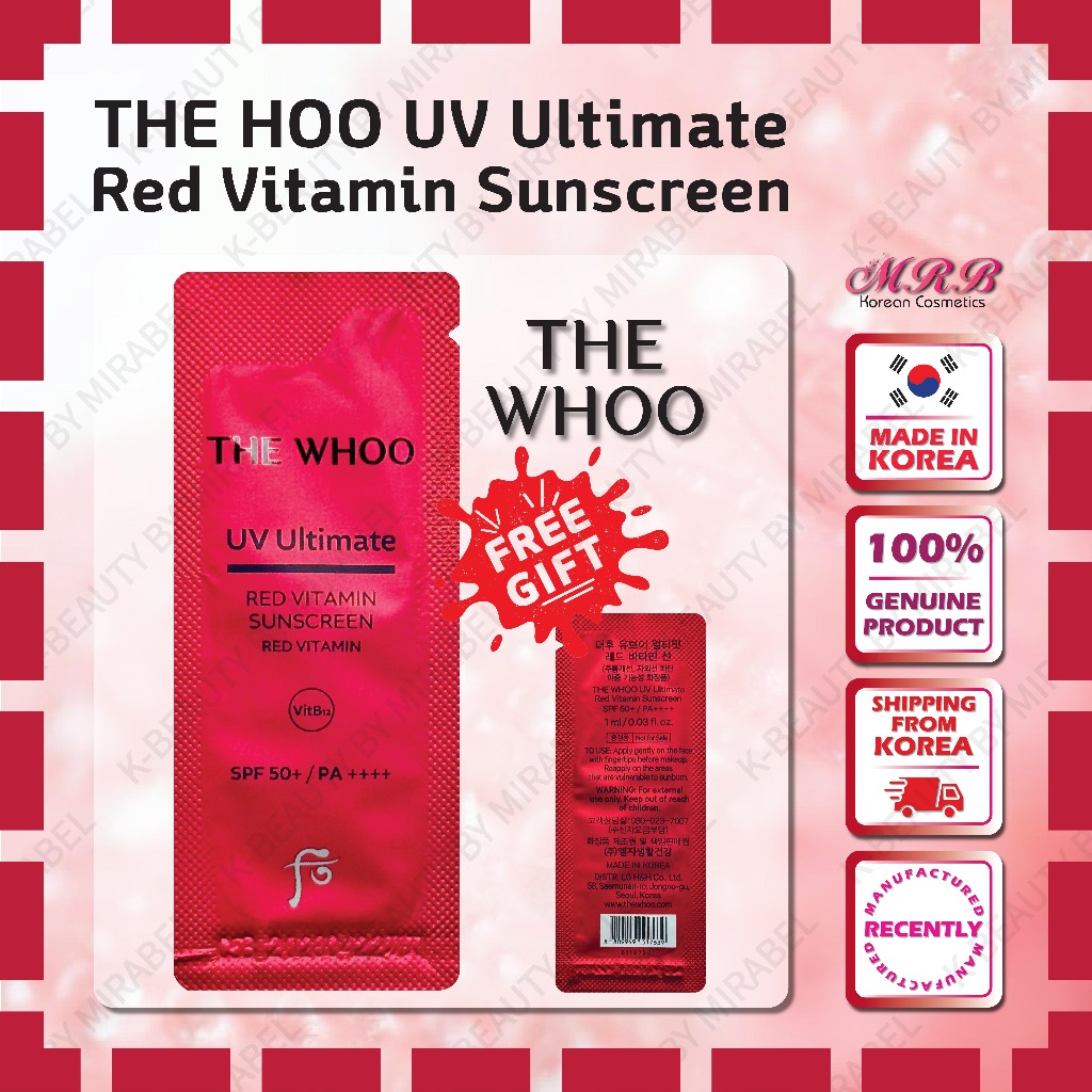 [SAMPLE] UV Ultimate Red VITAMIN Sunscreen 1ml*10 30 60(korea TravelSize)