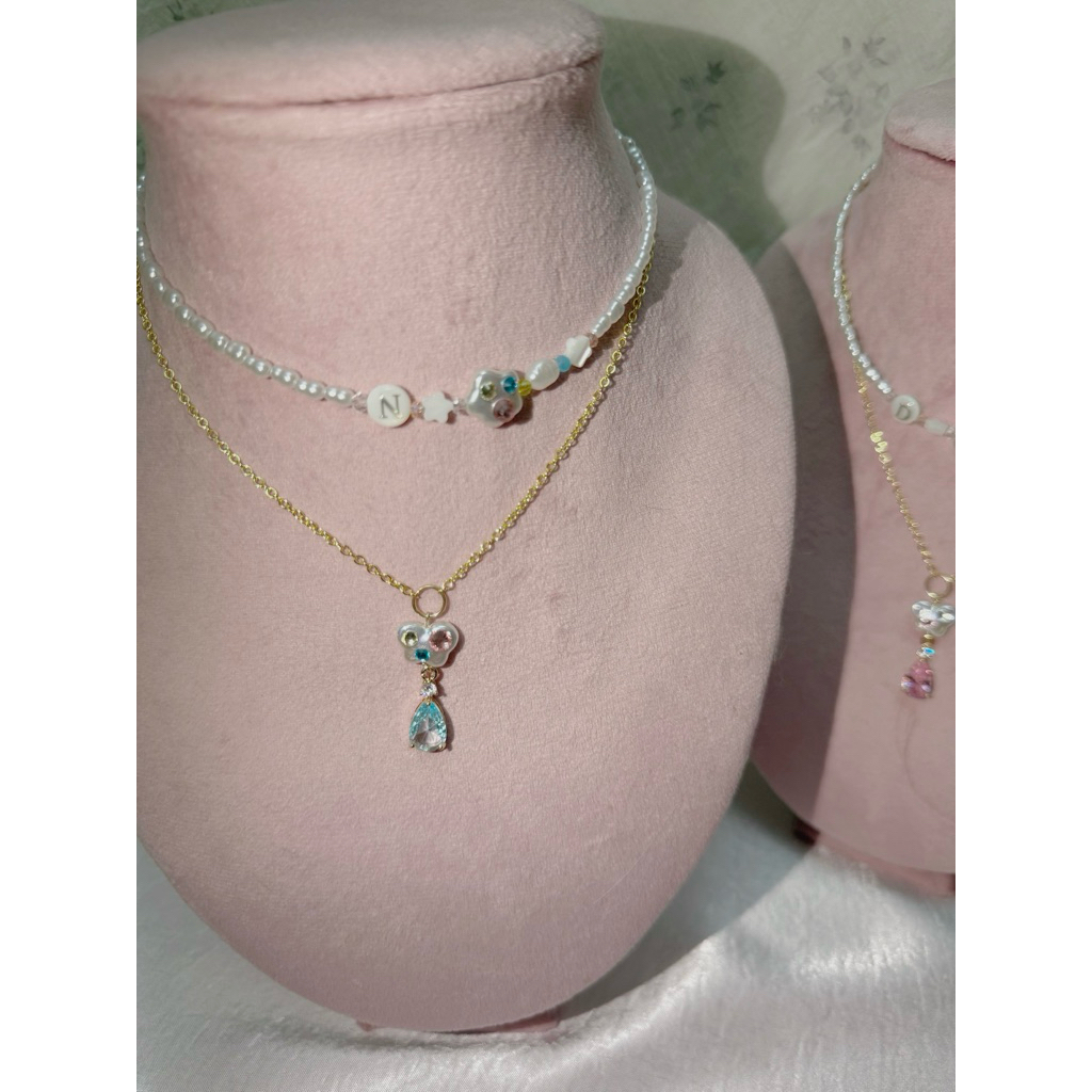 Elina’s collection (ขายแยก) สร้อยลูกปัดมุก Bubble
