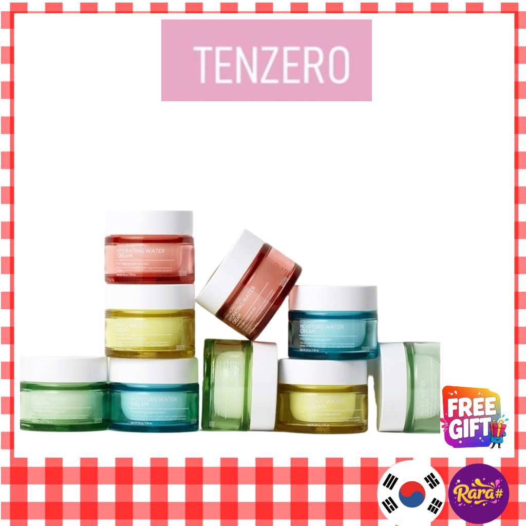 [TENZERO] HYALURONIC ACID HYDRATING WATER CREAM 50g/TEATREE CLEARING/COLLAGEN MOISTURE