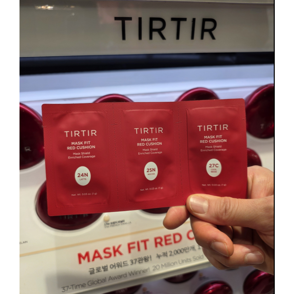 [TIRTIR] Mask Fit Red Cushion Color Sample (3 Shades) ซองทดลองคุชชั่นแดง 3 เฉด สีสวยปกปิดดี