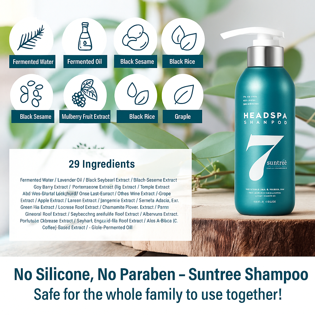 [HEADSPA7] SUNTREE SHAMPOO 500G / SUNTREE SHAMPOO L OMBRE DANS LEAU 500G – KOREA DIRECT ORIGINAL