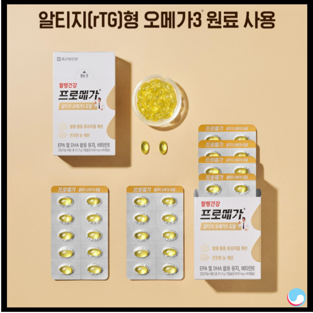 [Chong Kun Dang] Omega 3 Promega rTG Omega-3 Dual (60 แคปซูล)