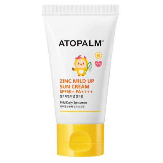 ATOPALM Zinc Mild Up Sun Cream SPF50+ PA++++ 65g (1ชิ้น) | ครีมกันแดด Mineral Zinc Oxide | For Sensi